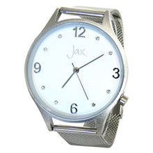 Load image into Gallery viewer, Jax diamante slim watch silver