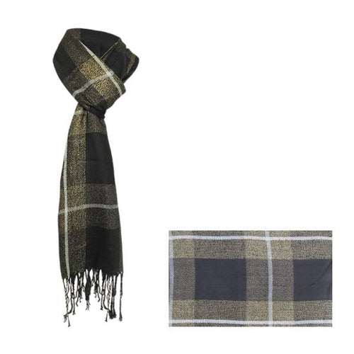 Shimmering black scarf