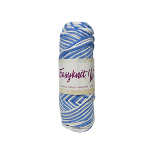 EasyKnit premium yarn blue & white
