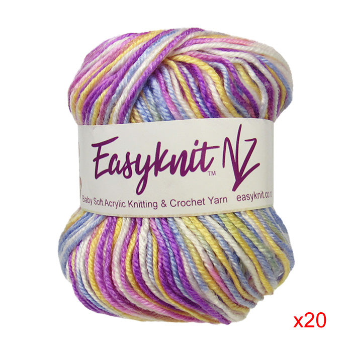 EasyKnit Baby Mix Purple x20 Yarn