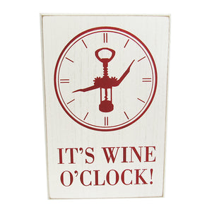 Wine life O'Clock sign