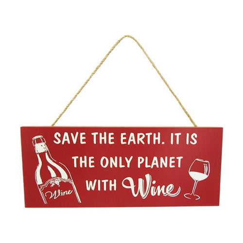 Red wine hanger earth