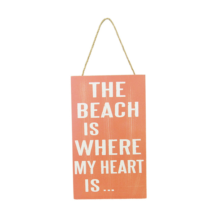 Beach life hanger heart