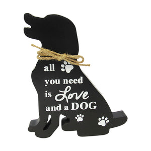 Pet shelf sign Love Dog