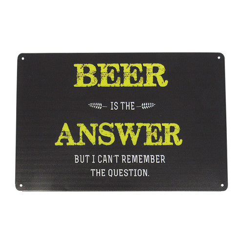 Art tin beer answer