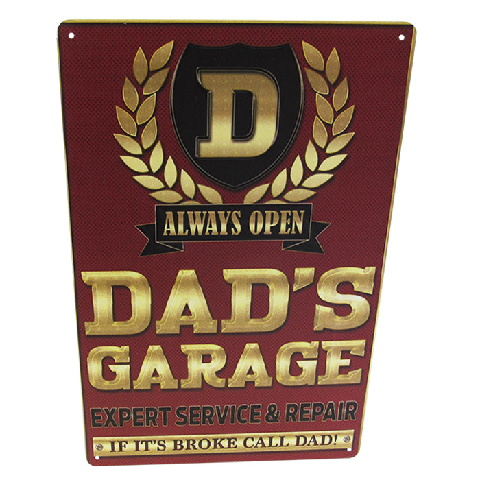Art tin dad's garage award