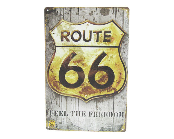 Art tin Route 66 freedom