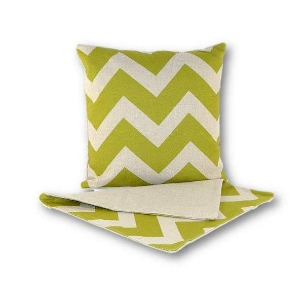 Chevron tapestry lime