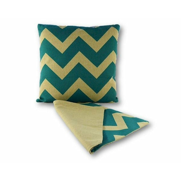 Chevron tapestry teal