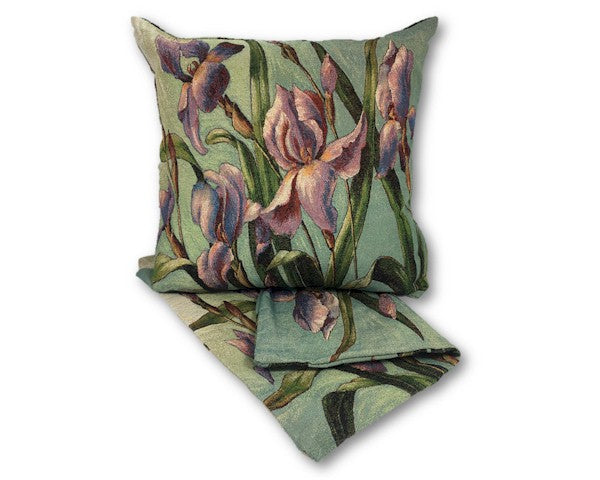 Tapestry Iris cushion cover