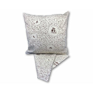 Child whimsy brown cushion cover