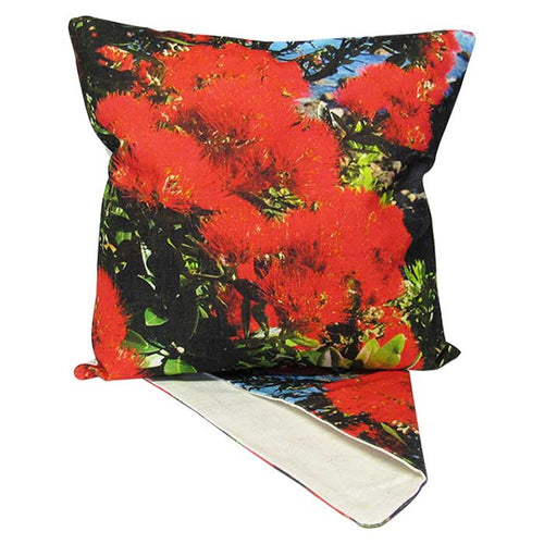 Pohutukawa cushion cover