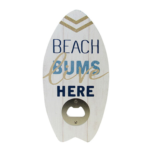 Surfboard bottle opener beach bums