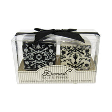 Load image into Gallery viewer, Salt and pepper shakers damask