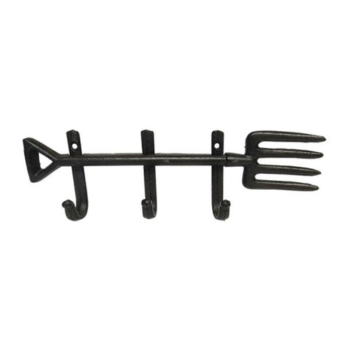 Garden fork iron hook