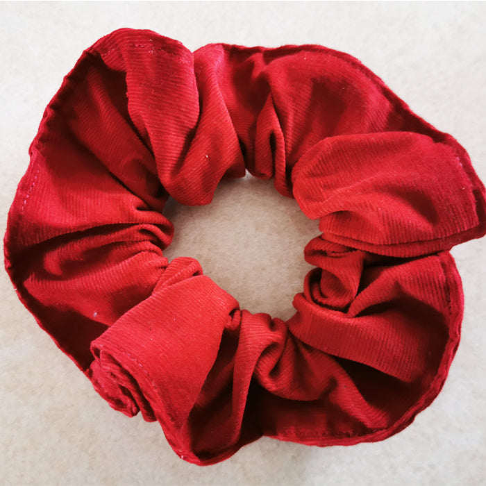 Scrunchie - corduroy red